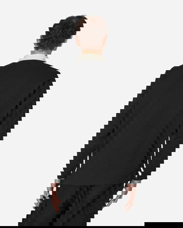 Поло тениска Nike Solo Swoosh Rugby Top Черно | DQ5221-010, 2