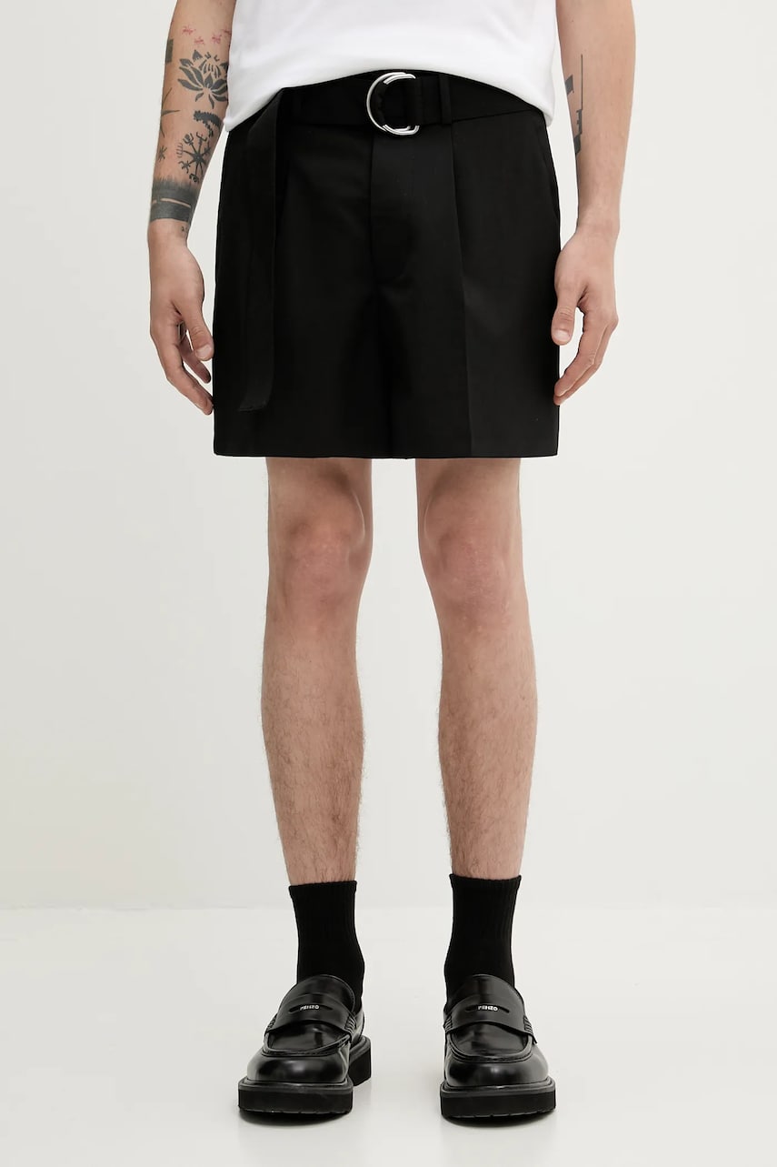 Къси панталони Nanushka Nanushka Ollie Wool Blend Shorts Черно | NM25SSST12699, 0