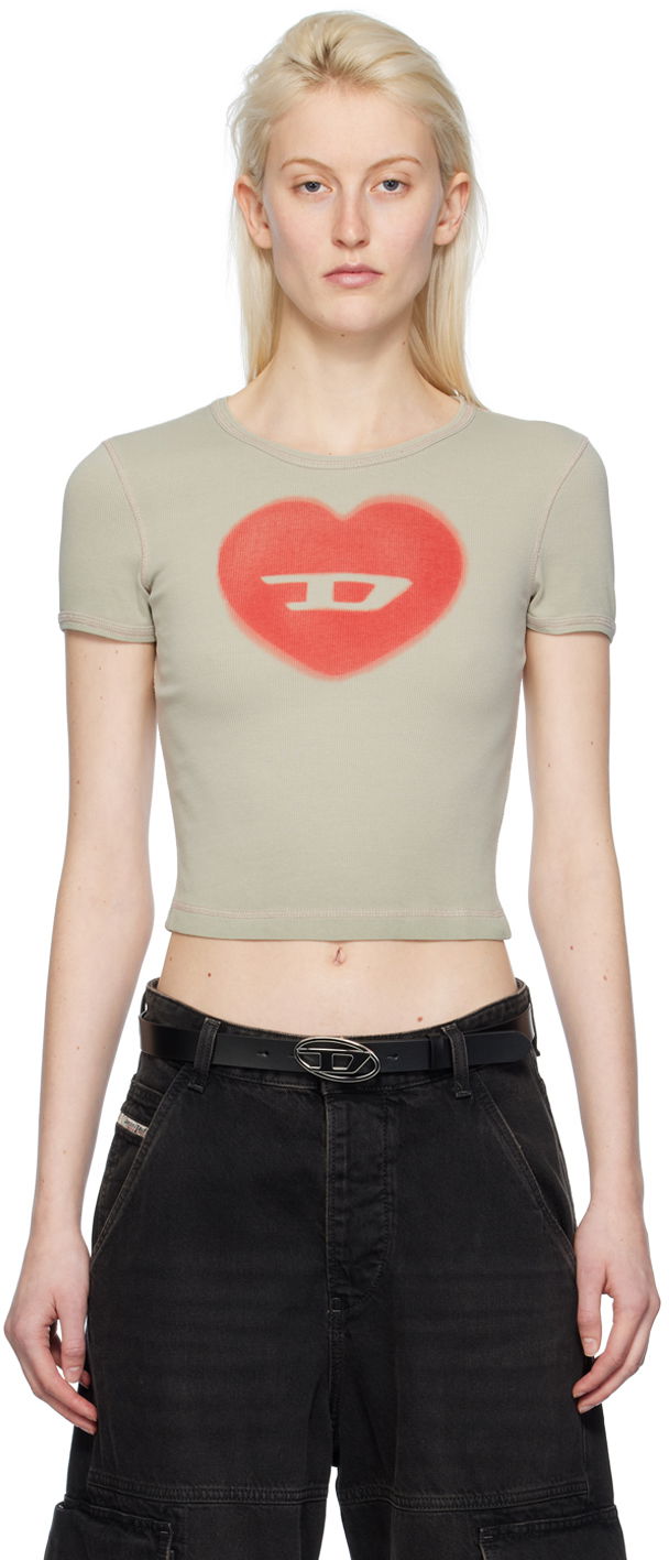 Тениска Diesel T-Ele T-Shirt Зелено | A12836 0SQAD, 0