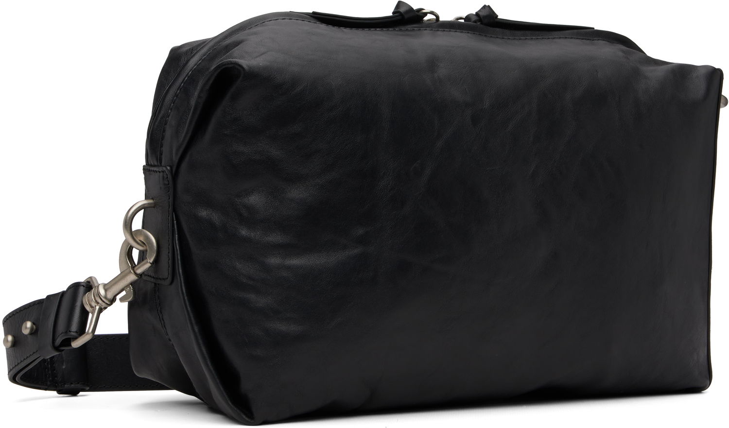 Чанта през рамо Dries Van Noten Dries Van Noten Leather Crossbody Bag Черно | 252-021519-195, 1