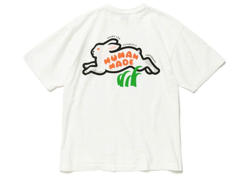 Тениска Human Made Rabbit Graphic T-Shirt Бяло | HM24TE002