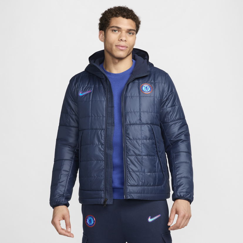 Пухо яке Nike Chelsea FC Jacket Тъмно синьо | FQ3084-451