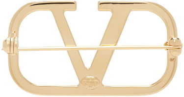 Бижута Valentino Garavani VLogo Signature Brooch "Gold" Металик | 4W2J0E82MET, 1