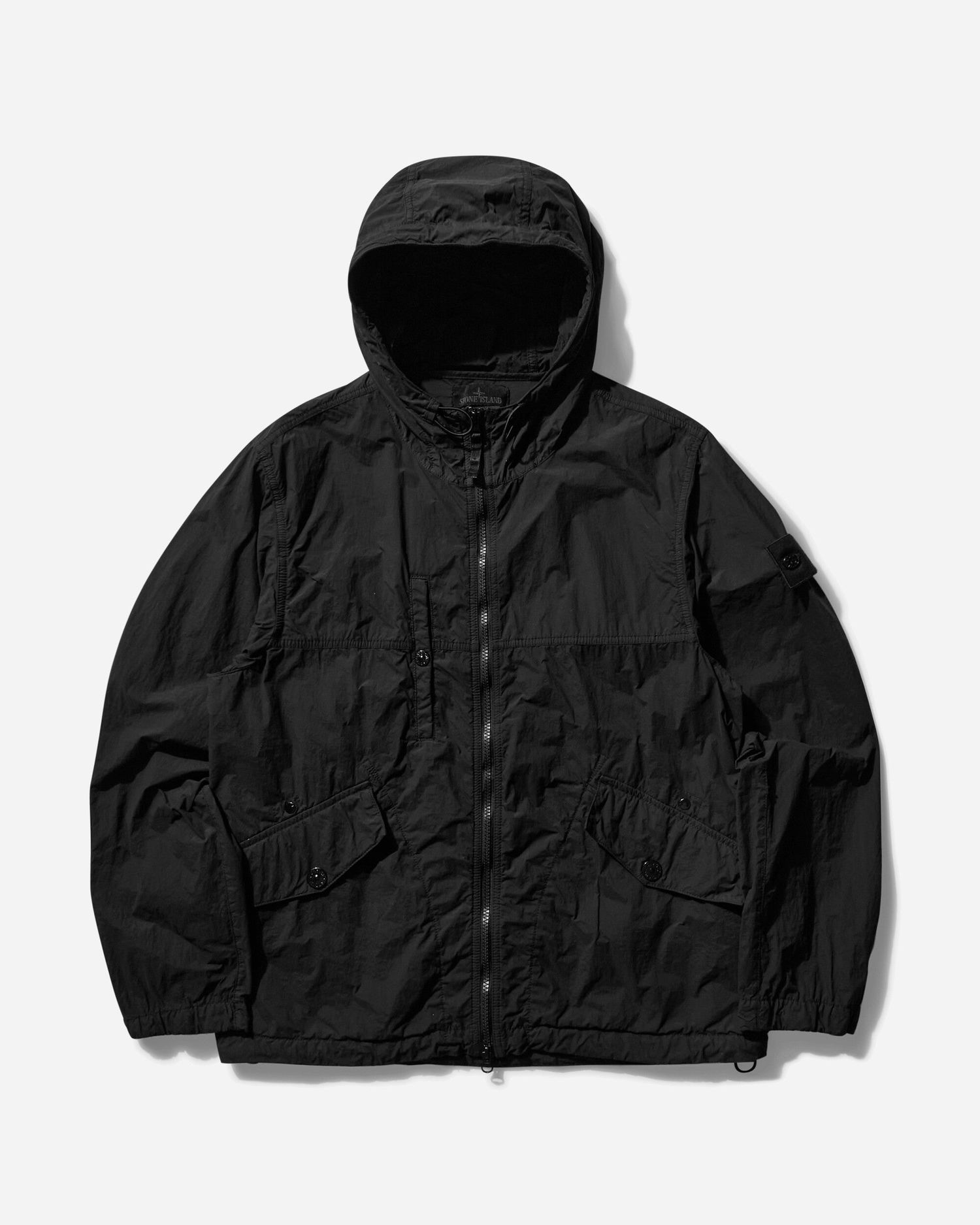 Ветровка Stone Island Ghost Piece Nylon Smerigliato Hooded Jacket Черно | K1S15-4100032-S00F6 V0029, 1