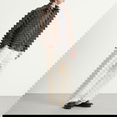 Яке Universal Works Jacquard Knit Rams Plaid Jacket Многоцветен | P33099-BRN, 4