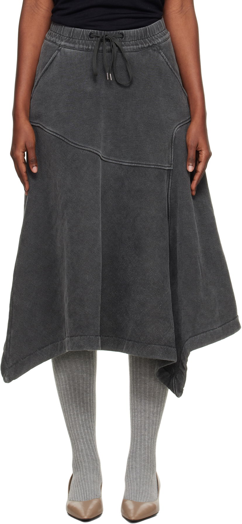 Пола OUR LEGACY Lounge Midi Skirt Сиво | W4256LF