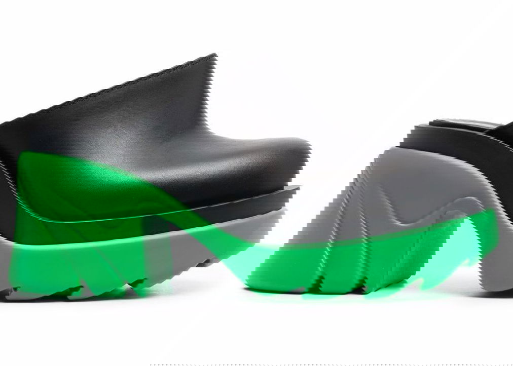 Кецове и обувки Bottega Veneta Flash Sculpted-Heel Mules Зелено | 668525VBS501476, 0