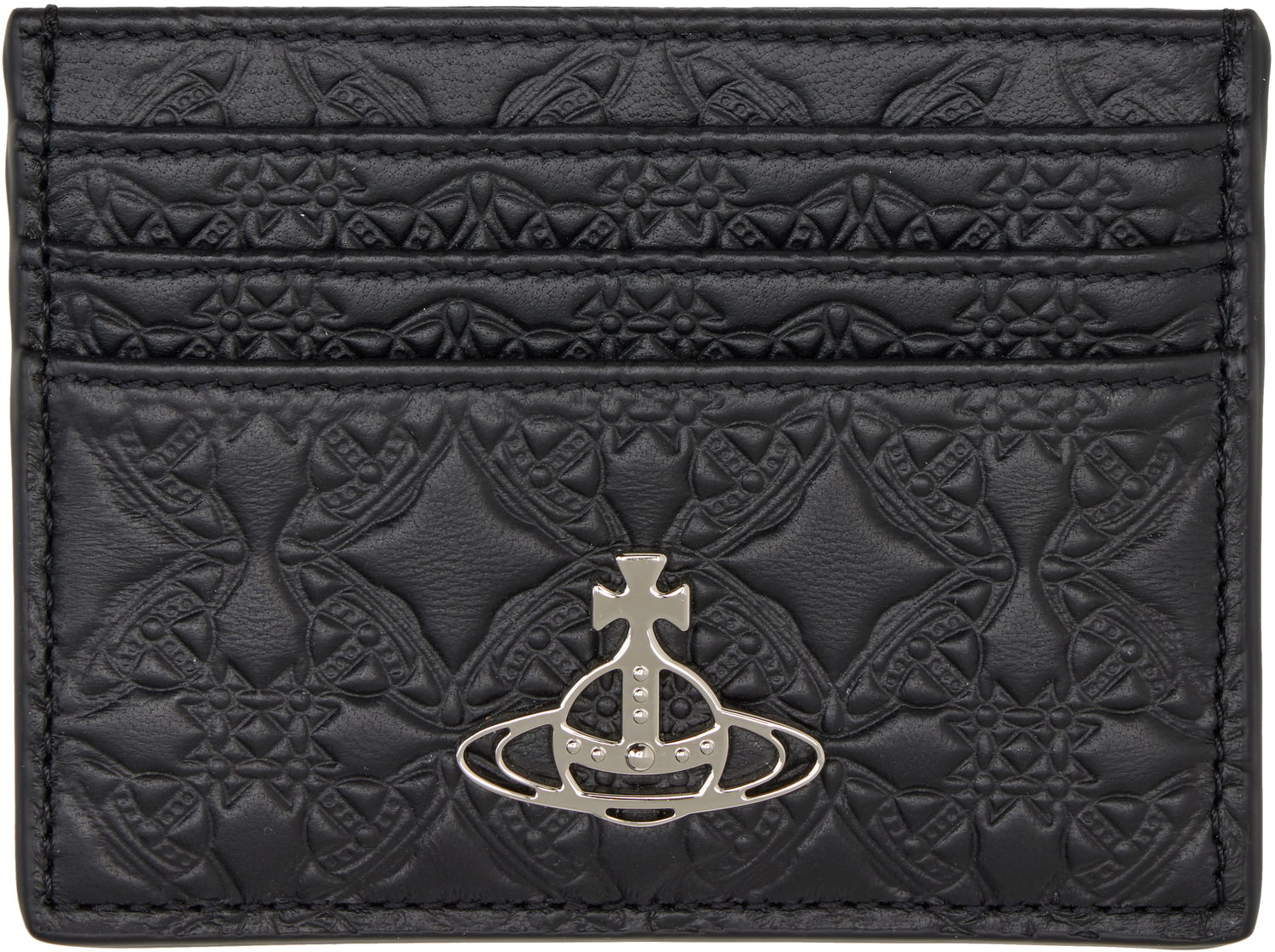Портфейл Vivienne Westwood Vivienne Westwood Embossed Flat Card Holder Черно | 54030006W-L003E-, 0