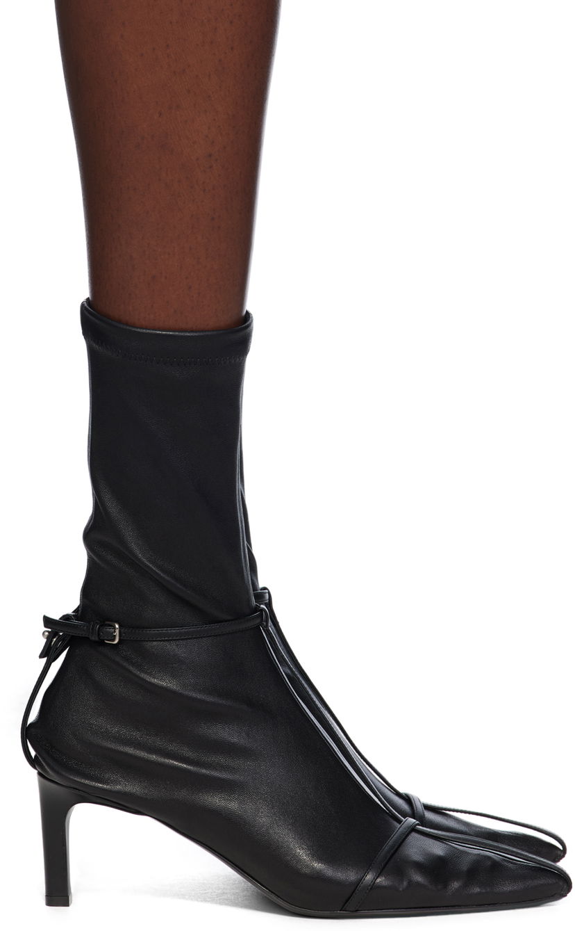 Облекло Jil Sander Jil Sander Stretch Nappa Ankle Boots Черно | J15WU0085_P7083
