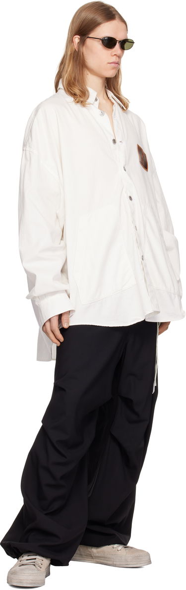 Риза Mastermind WORLD MASTERMIND WORLD Big Denim Shirt Бяло | MW25S14-SH002-002, 3