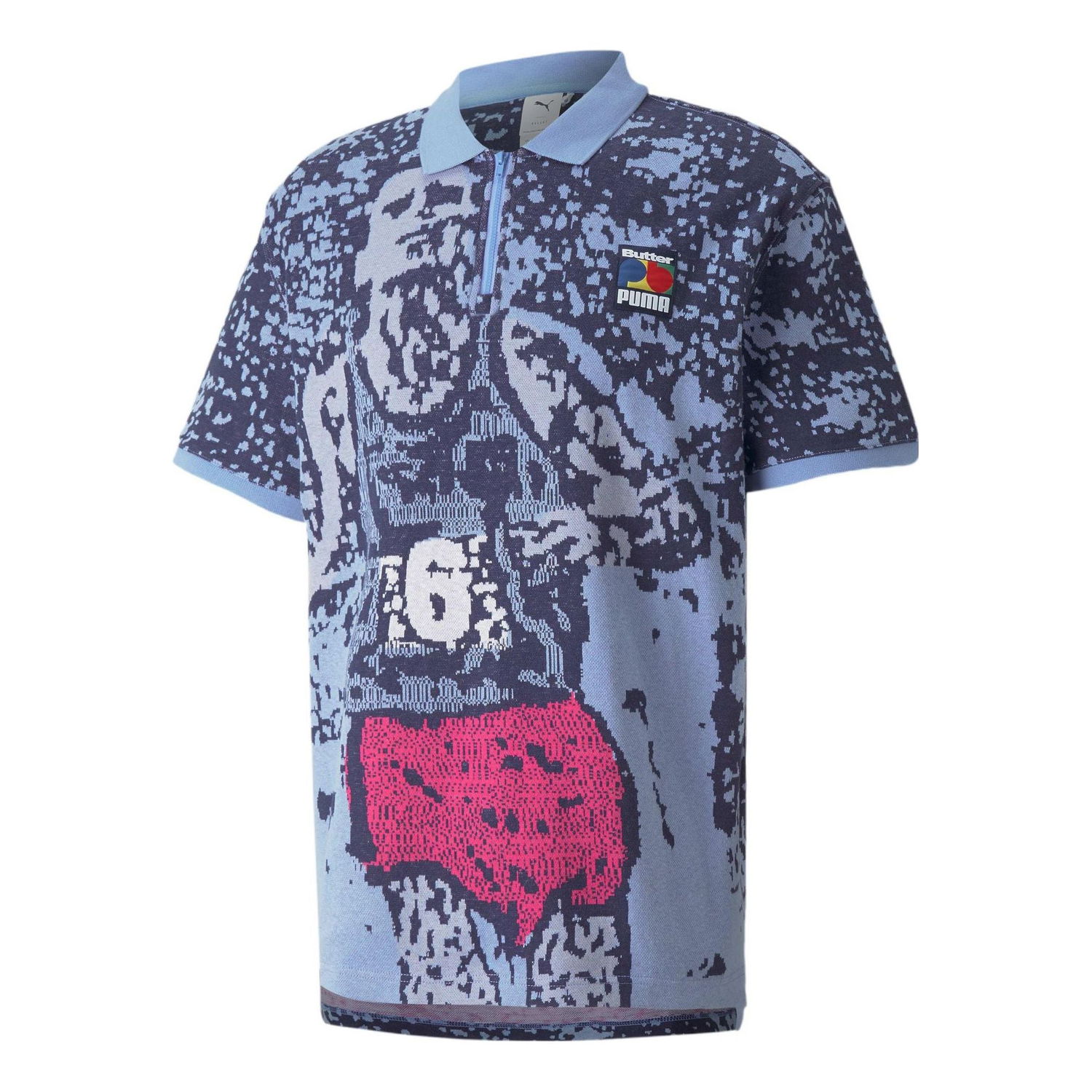 Поло тениска Puma Goods Graphic Polo Shirt Синьо | 534059-86, 0