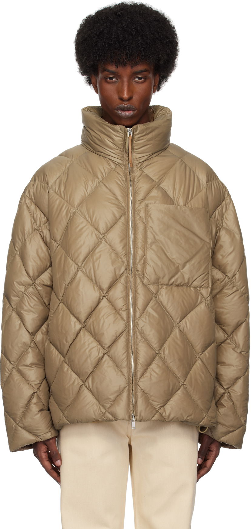 Пухо яке Jil Sander Quilted Down Jacket Кафяво | J47AF0141_J70007