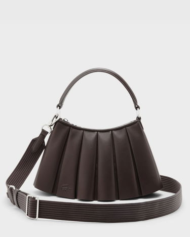 Чанта през рамо Lacoste Lenglen Pleated Shoulder Bag Кафяво | NU5011DP-R29, 2
