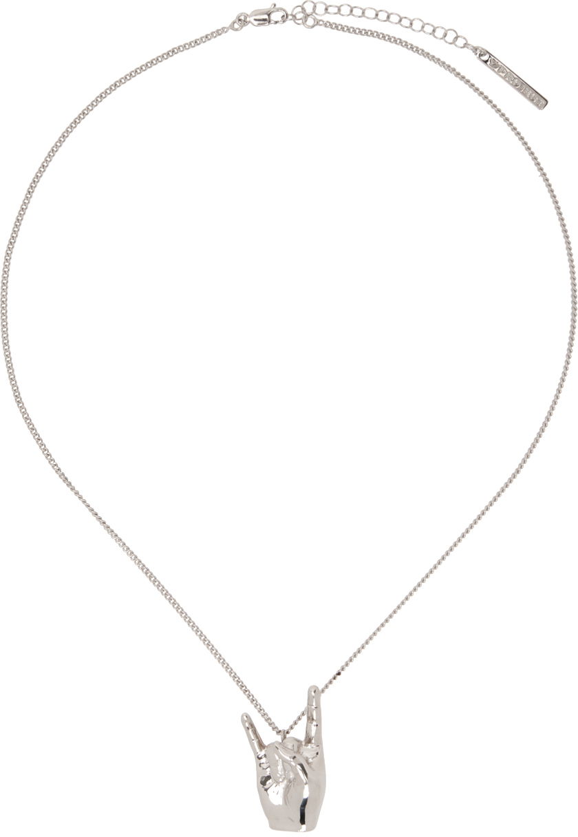 Колие Y/PROJECT Silver Rock On Necklace Металик | 640NE009, 0