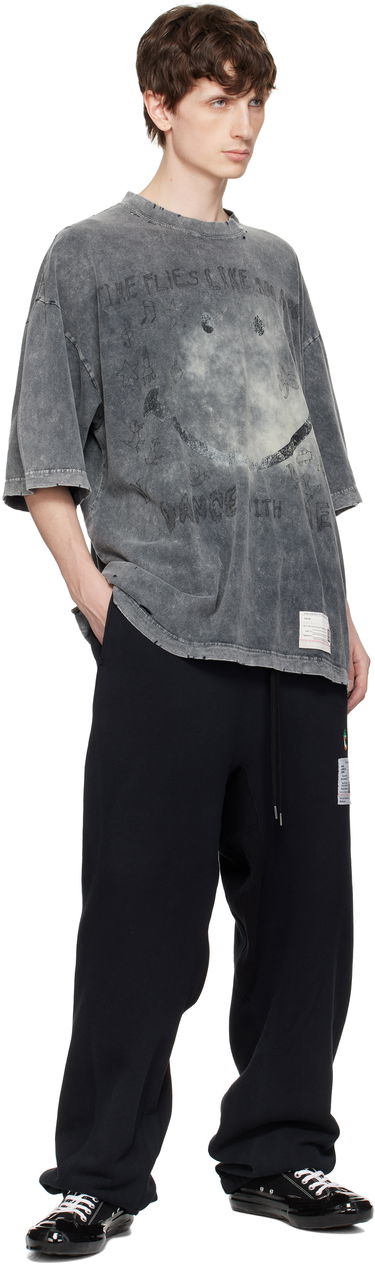 Тениска Maison MIHARA YASUHIRO Maison MIHARA YASUHIRO Bleached Smily Face Print T-Shirt Сиво | A14TS622, 3