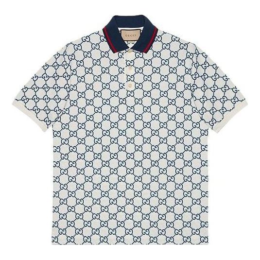 Поло тениска Gucci Stretch Cotton Polo Бяло | 598956-XJB0U-9064, 0