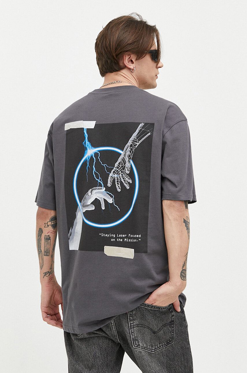 Тениска Karl Kani Woven Signature Metaverse Tee Сиво | 6038483, 0