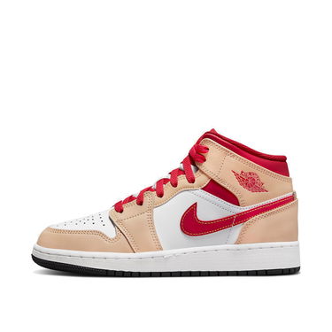 Кецове и обувки Jordan Air Jordan 1 Mid "White Onyx Light Curry" GS Оранжево
 | 554725-201, 1