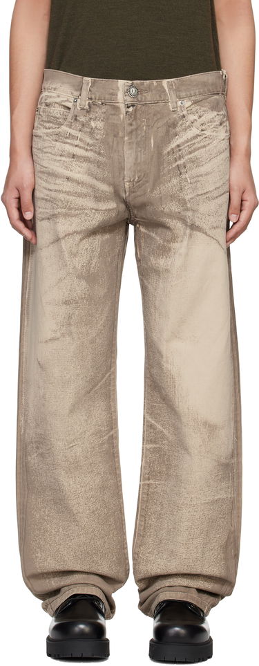 Дънки Balmain Balmain Loose-Fit Jeans Бежово | EH1ML155DF57, 0