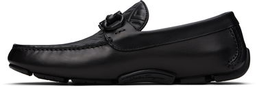 Кецове и обувки FERRAGAMO Salvatore Gancini Ornament Driver Loafers Черно | 779172, 2