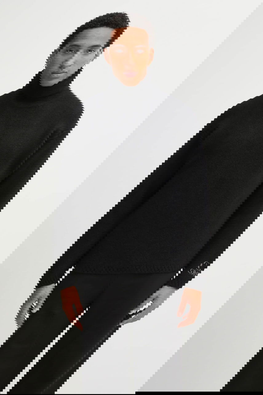 Пуловер C.P. Company Wool Blend Turtleneck Sweater Черно | 19CMKN281A110509A, 0