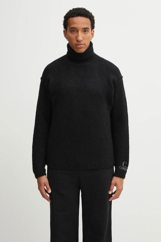 Wool Blend Turtleneck Sweater