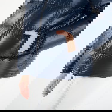 Пухо яке Tommy Hilfiger Shiny Down Stand Puffer Jacket Тъмно синьо | MW0MW40617 C1G, 1