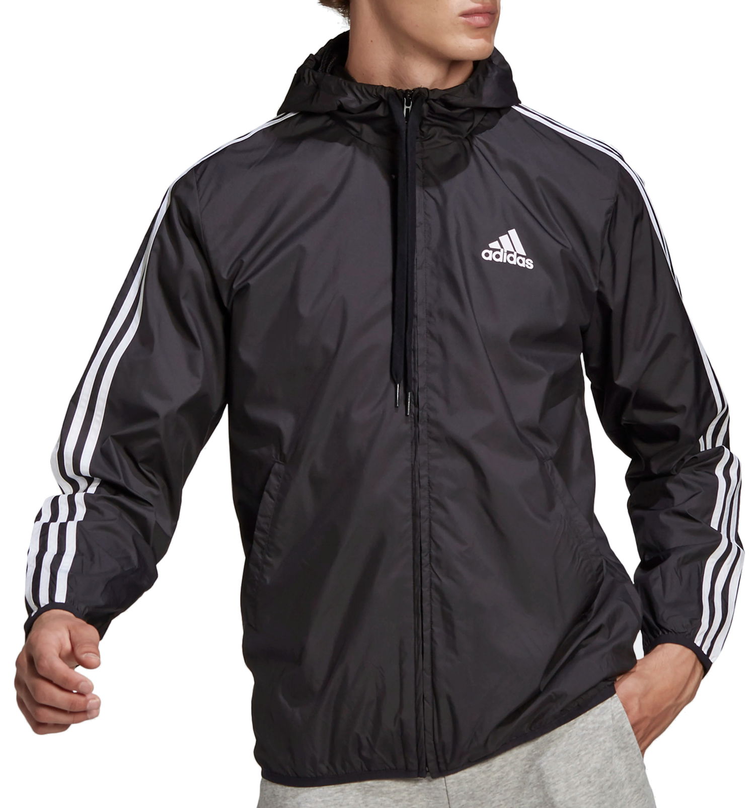 Ветровка adidas Originals Primegreen Essentials 3-Stripes Черно | gk9026, 0