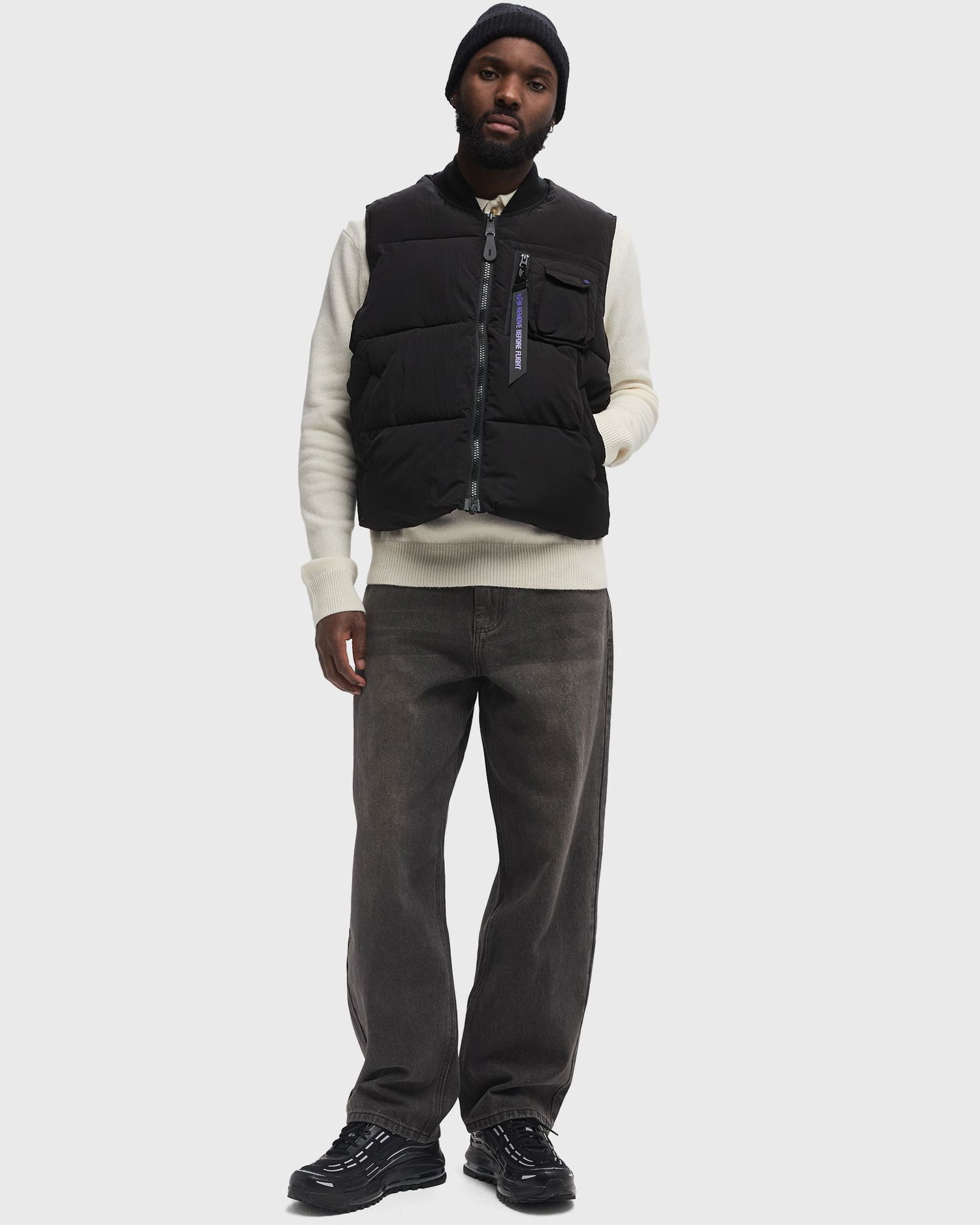 Жилетка Alpha Industries MA-1 Black Puffer Vest Черно | 148138UV-03, 1