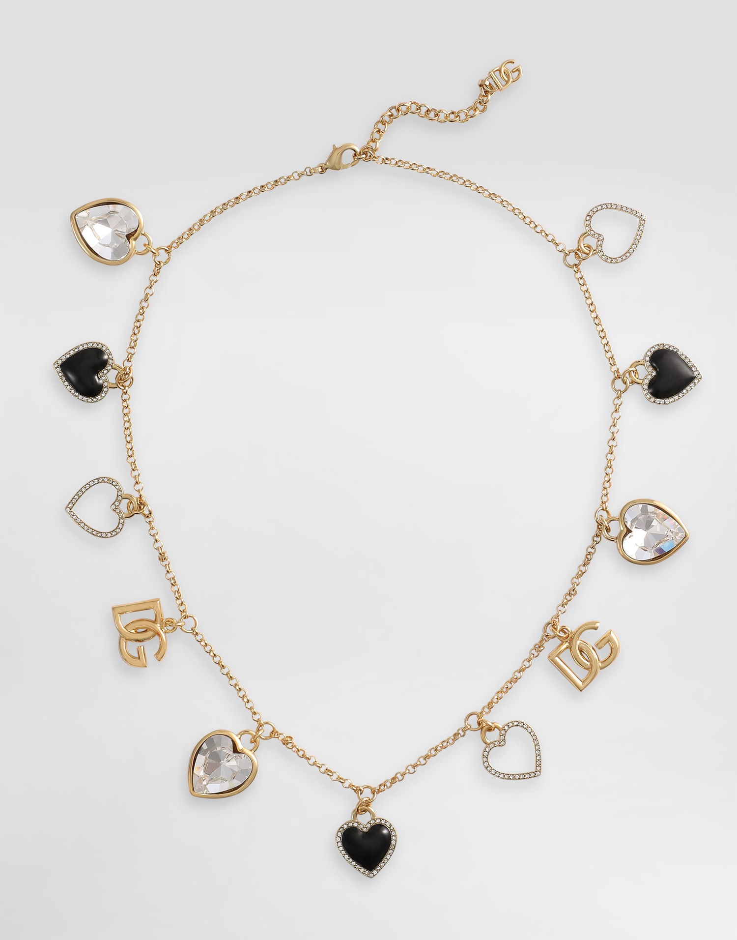 Колие Dolce & Gabbana Dolce & Gabbana Hearts Gold Metal Necklace Металик | WNR6I2W1111ZOO00, 0