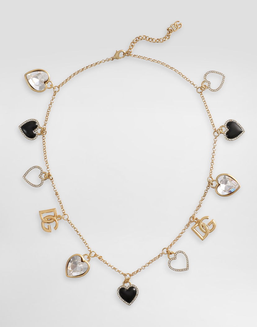 Колие Dolce & Gabbana Dolce & Gabbana Hearts Gold Metal Necklace Металик | WNR6I2W1111ZOO00