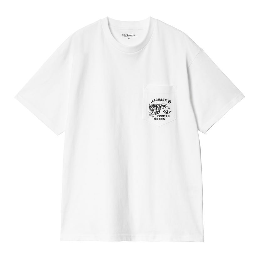 Тениска Carhartt WIP Pocket Graphic T-Shirt Бяло | I034407_9