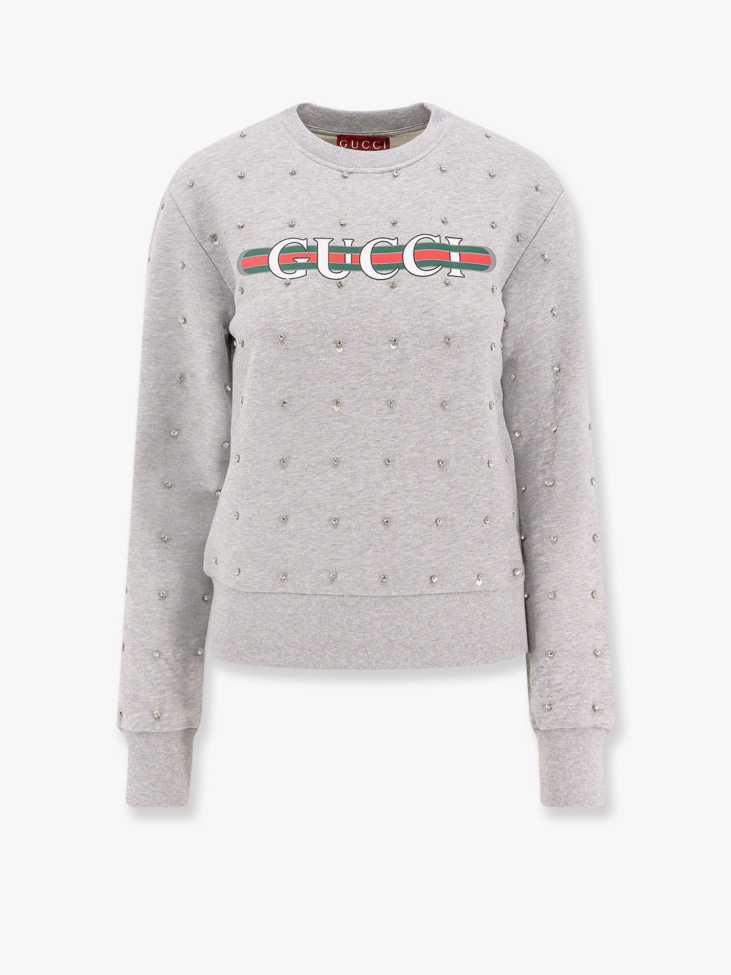 Пуловер Gucci Gucci Embellished Sweatshirt Сиво | 785636XJGSS1192, 0