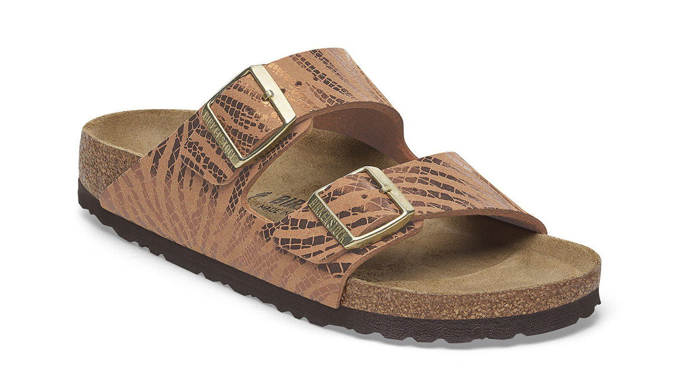 Кецове и обувки Birkenstock Arizona BS Synthetic Zebra Regular Fit Sandals Кафяво | 1029508, 1