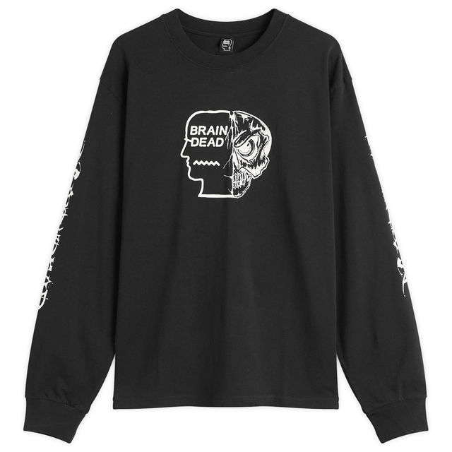 Brain Dead Skull Mech Long Sleeve T-Shirt, Size Large