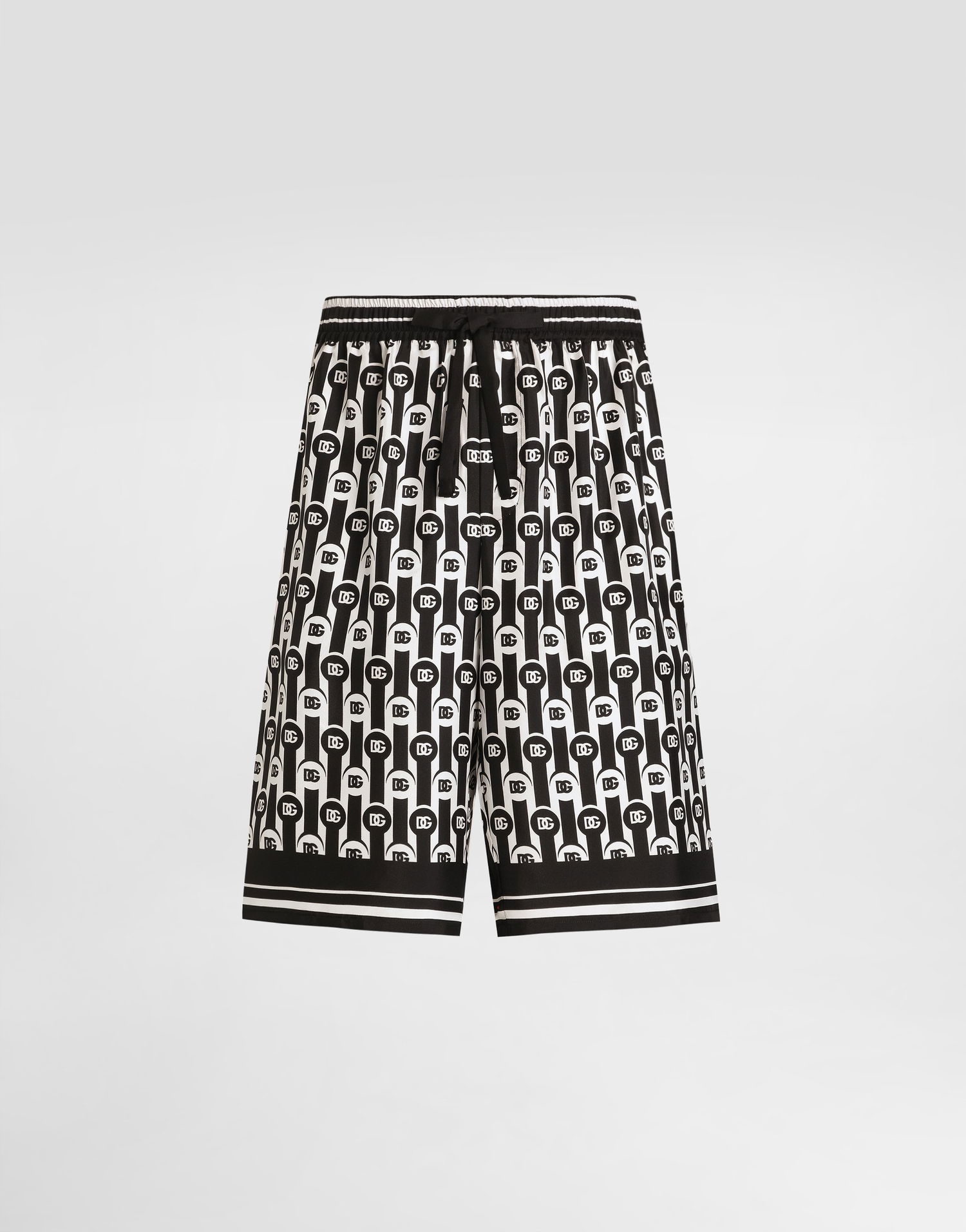 Къси панталони Dolce & Gabbana Dolce & Gabbana Silk Twill Bermuda Shorts Черно | GV37ATHI1ZXHA8ZN, 0