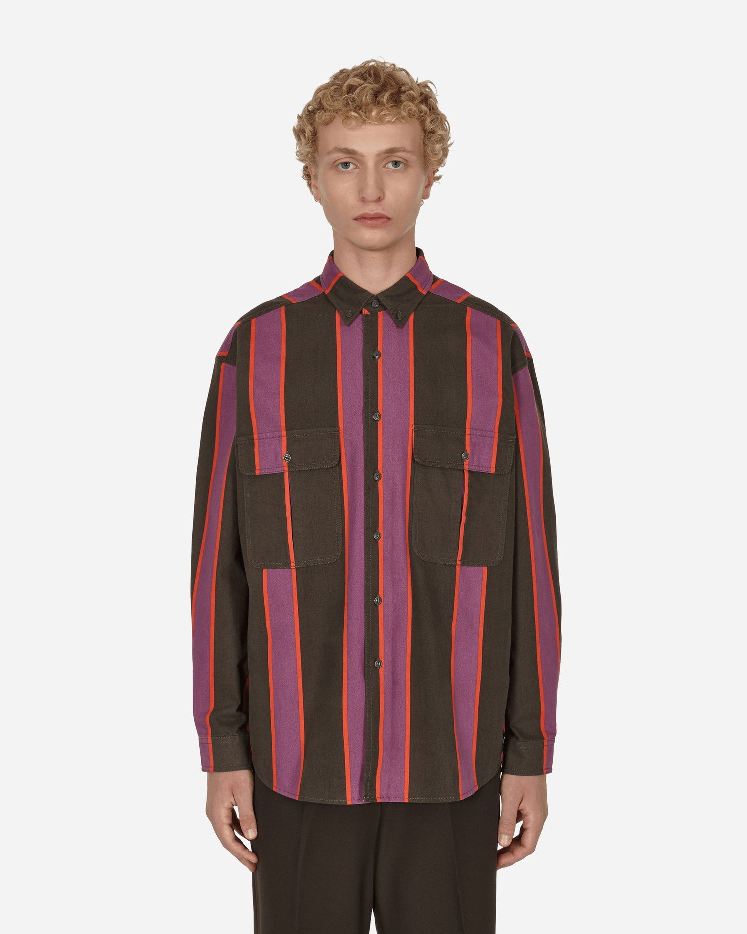 Риза Levi's Stripe Longsleeve Shirt Бургунди | A0953 0005, 1