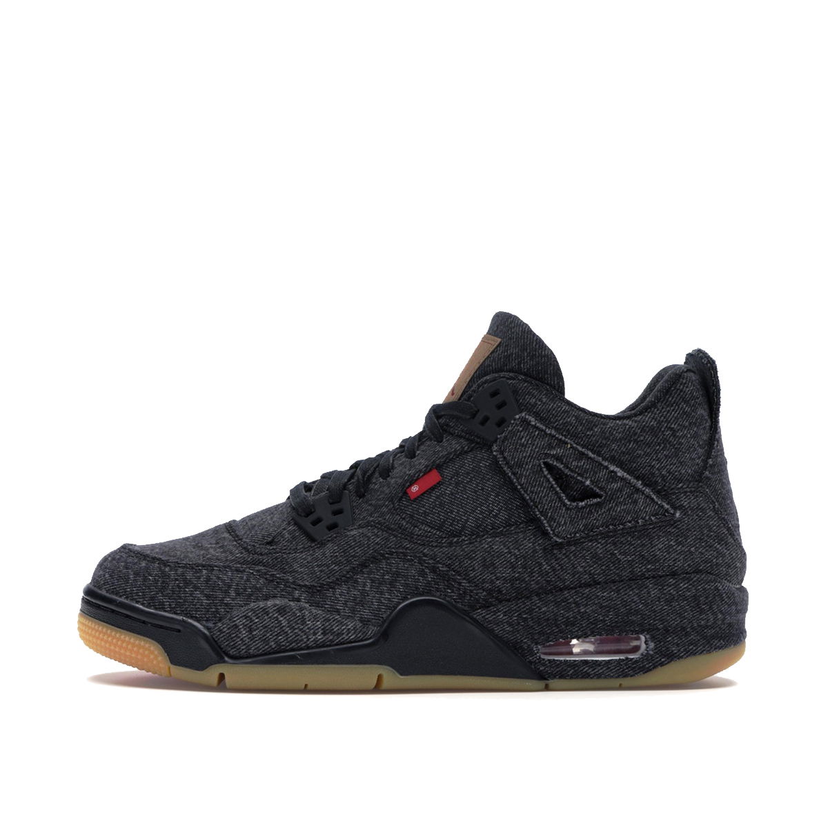 Кецове и обувки Jordan Levi"s x Air Jordan 4 Retro GS "Black Denim" Черно | AQ9103-001, 1