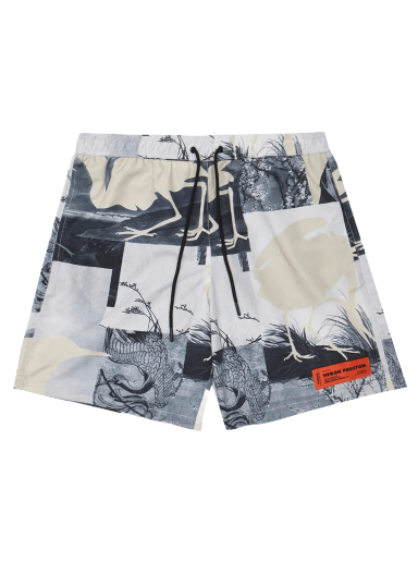 Бански HERON PRESTON Cutout Swimshorts Сиво | HMFA005S21FAB0020900