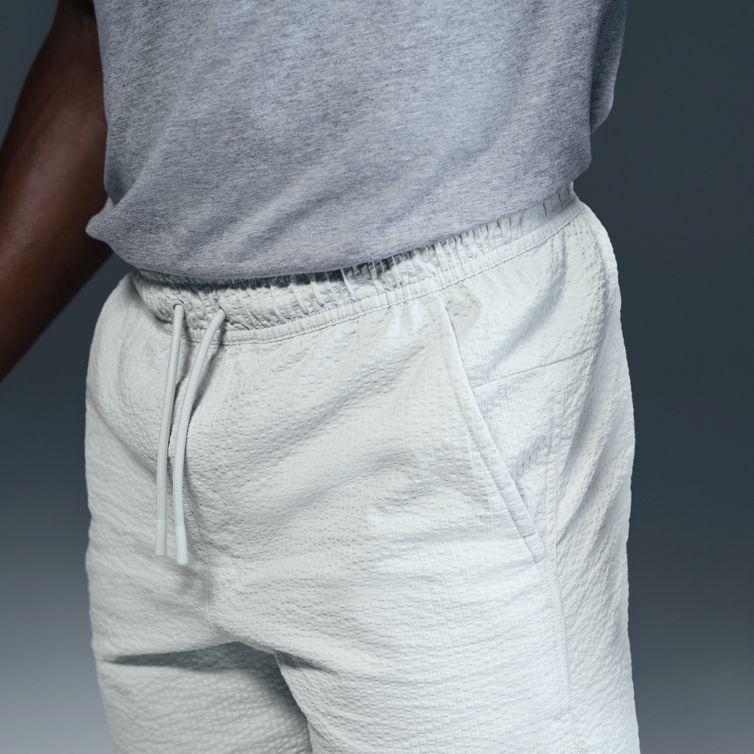 Къси панталони Nike Unlimited Dri-FIT 5" Seersucker Shorts Сиво | HJ4091-025, 1