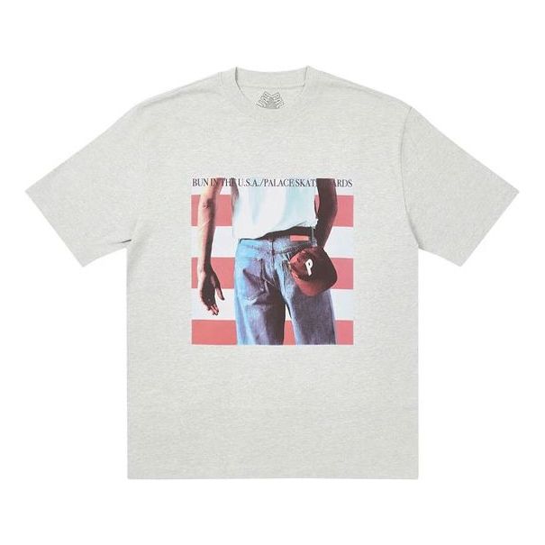 Тениска Palace Palace Born To Bun Graphic Print T-Shirt Сиво | P20TS070, 0