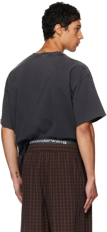 Тениска Alexander Wang Alexander Wang Short Sleeve T-Shirt Черно | 6CC3251101, 2