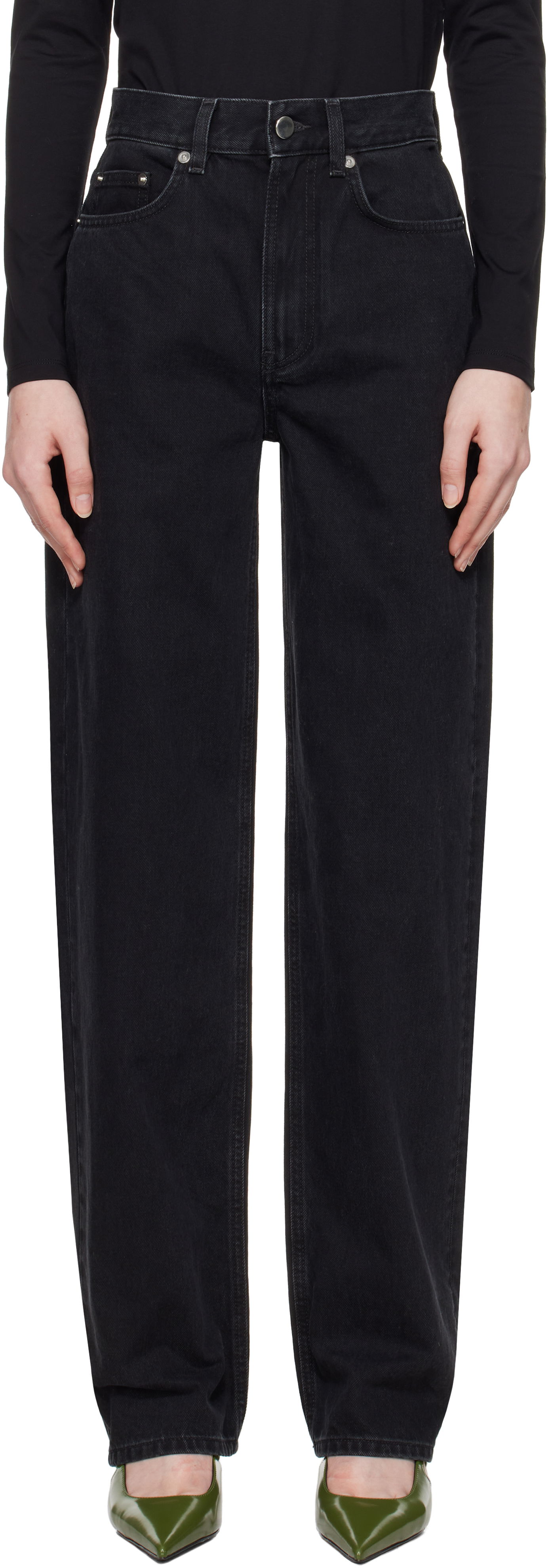 Дънки Loulou de Saison Loulou de Saison Samur Jeans Черно | SAMUR, 0
