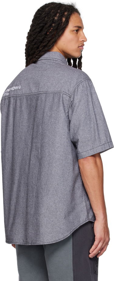 Риза AAPE by A Bathing Ape AAPE by A Bathing Ape Embroidered Shirt Сиво | AAPSRM8436XXKBKX, 2