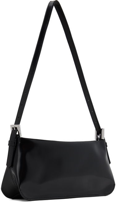 Чанта през рамо BY FAR Shoulder Patent Leather Bag Черно | 22FWDULSBLWMED, 2
