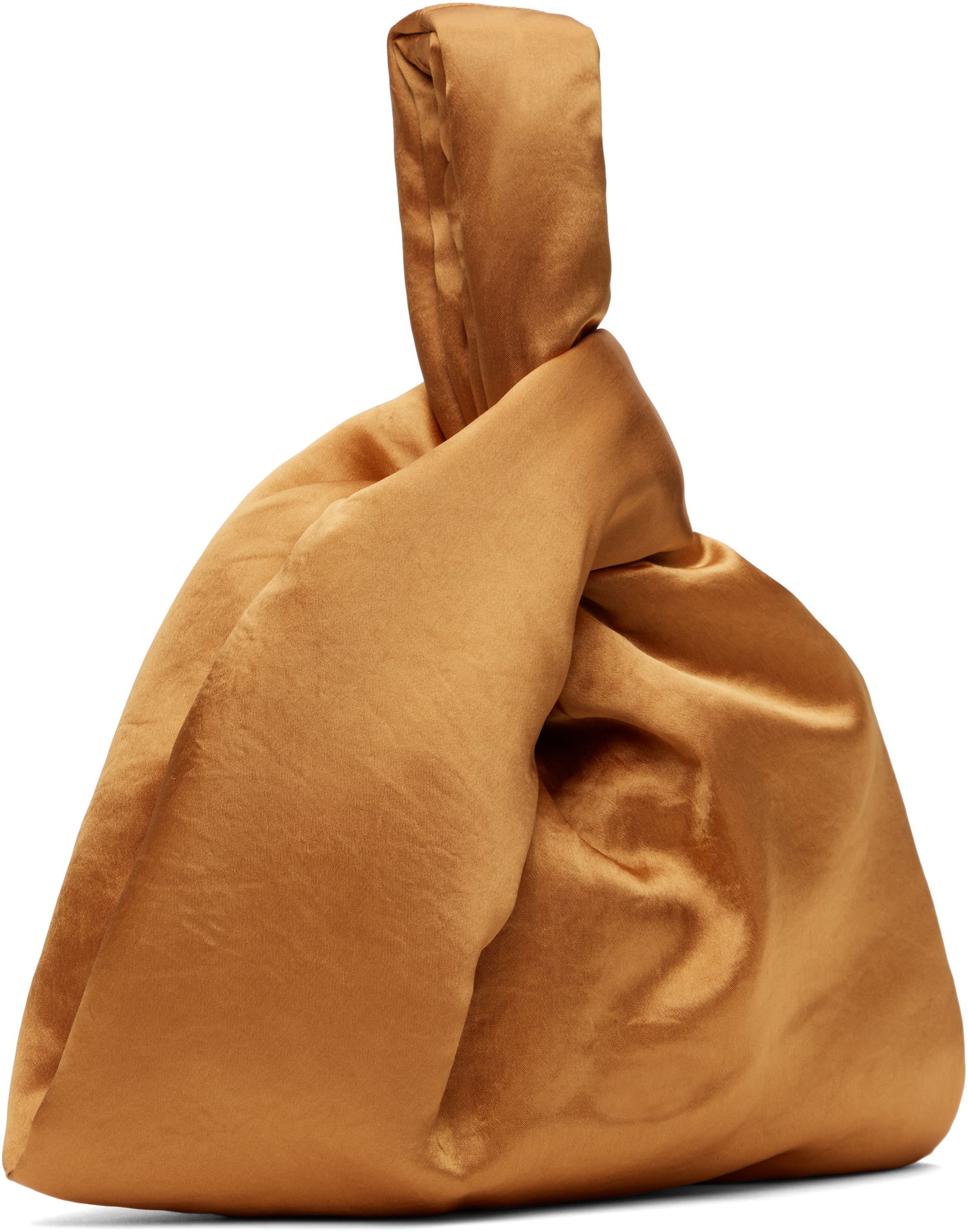 Дамска чанта Nanushka Nanushka Jen Knotted Satin Pouch Кафяво | NW25RSBG02419, 1