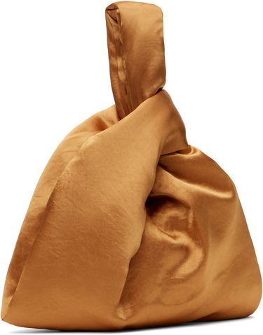 Дамска чанта Nanushka Nanushka Jen Knotted Satin Pouch Кафяво | NW25RSBG02419, 1