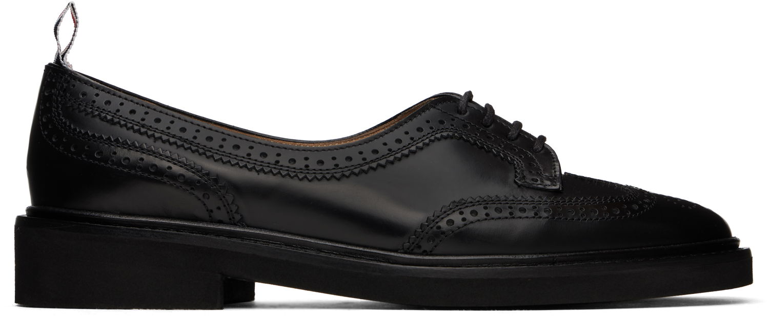 Риза Thom Browne Thom Browne Low Throat Wingtip Derbys Черно | FFC005C-L0043, 0