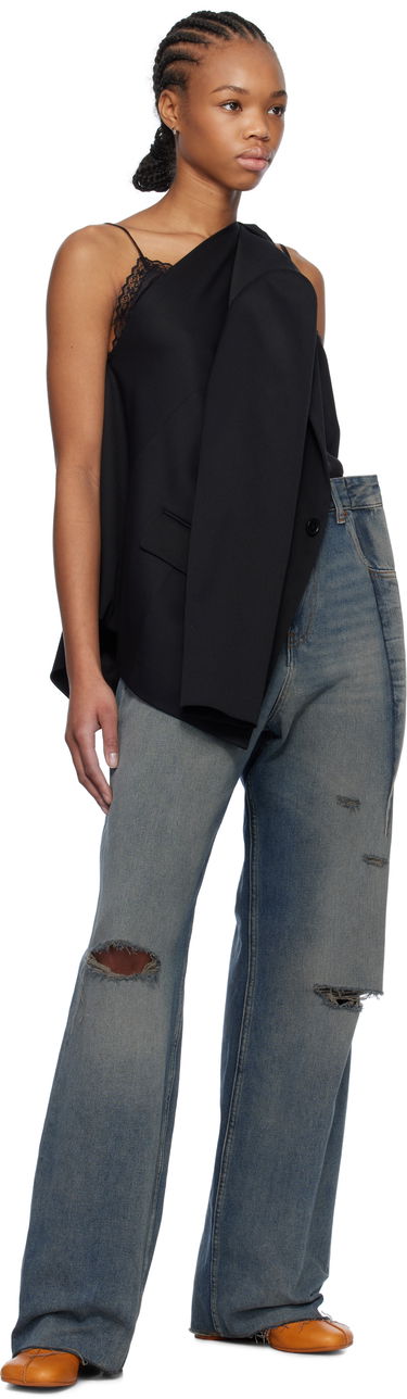 Дънки Maison Margiela MM6 Maison Margiela Distressed Darting Jeans Синьо | S52LA0245 M30017, 3