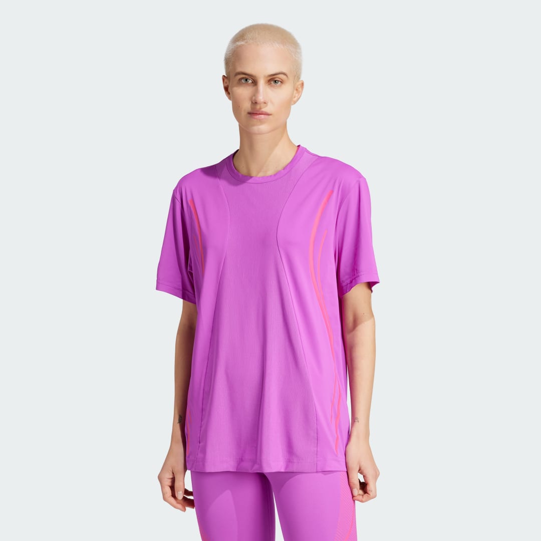 Тениска adidas Performance Stella McCartney x TruePace Running Лилаво | IW1149, 0